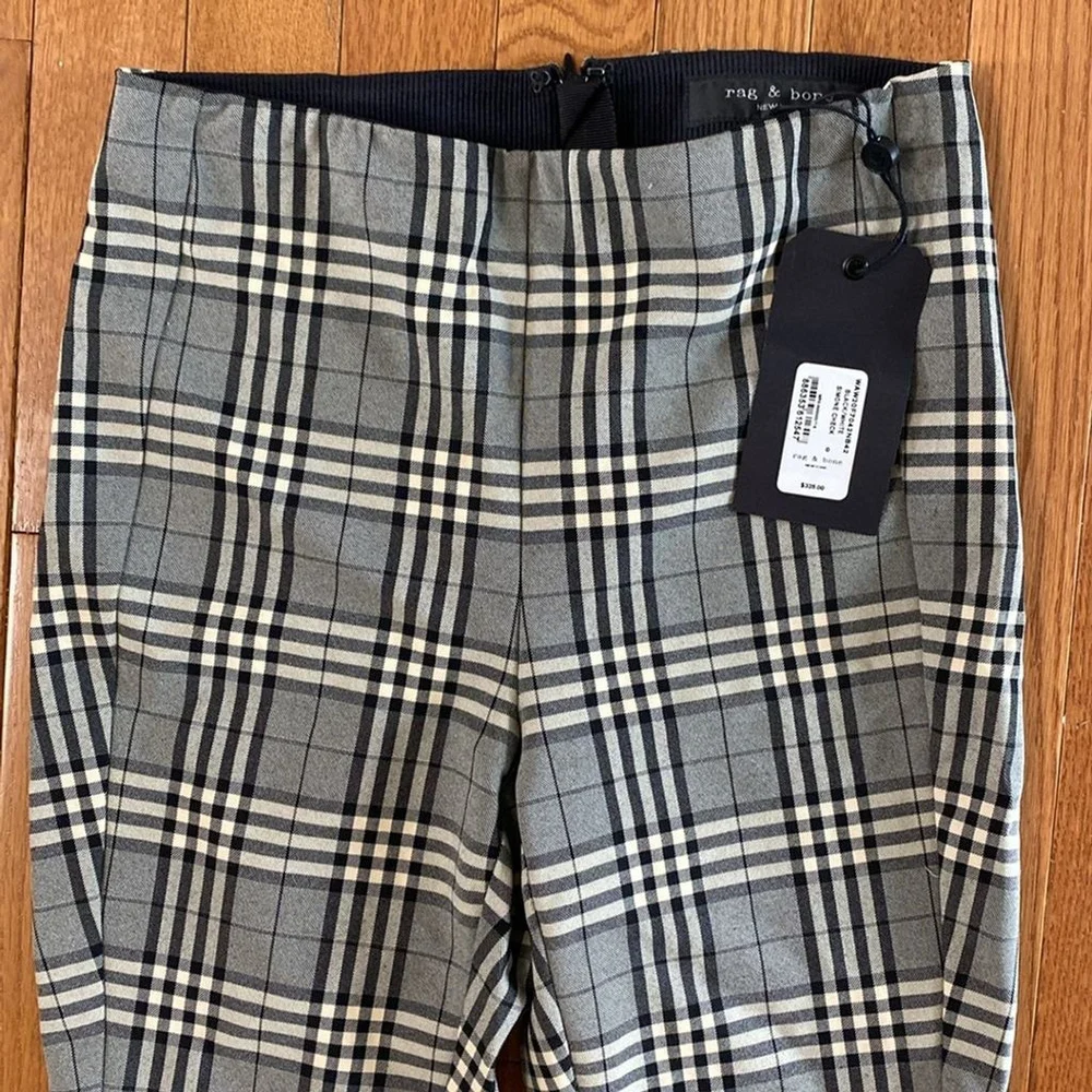 NWT Rag and bone Simone check pants size 0 - Picture 11 of 16